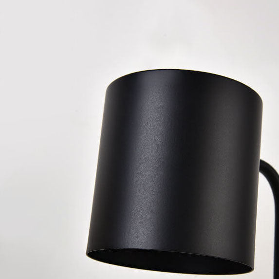 Melting wax table lamp with wooden base, detail view