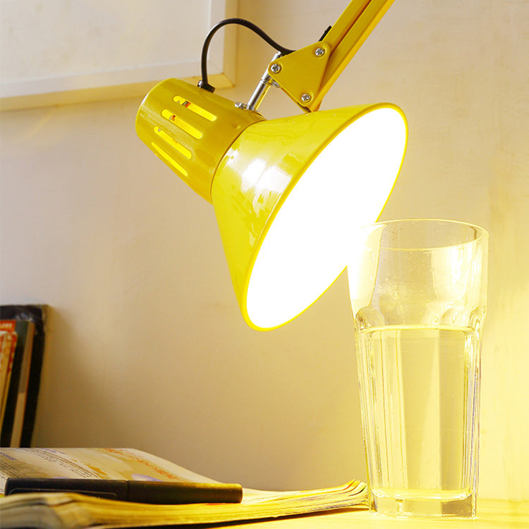 Scandinavian swivel arm floor lamp, detail view