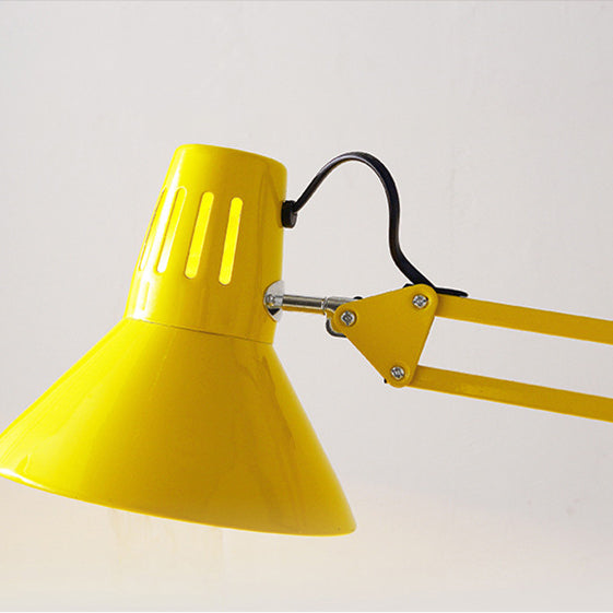 Scandinavian swivel arm floor lamp, detail view